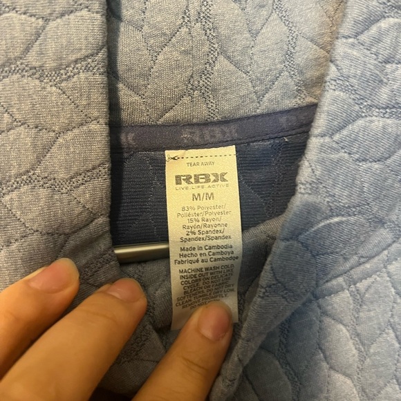 RBX Active Cowl Neck Sweater Womens Pullover Medium Light Blue - Picture 2 of 4